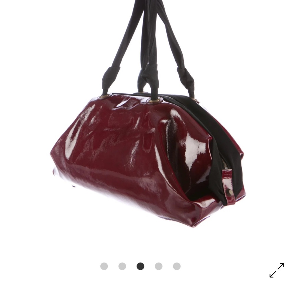 Lanvin patent leather bowler tote shoulder bag - Picture 3 of 7